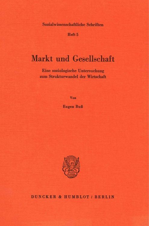 Produktbild: Markt und Gesellschaft.