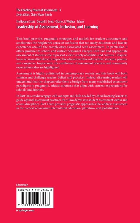 Produktbild: Leadership of Assessment, Inclusion, and Learning