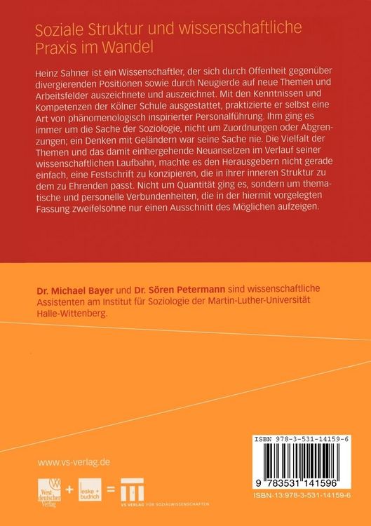 Produktbild: Soziale Struktur und wissenschaftliche Praxis im Wandel