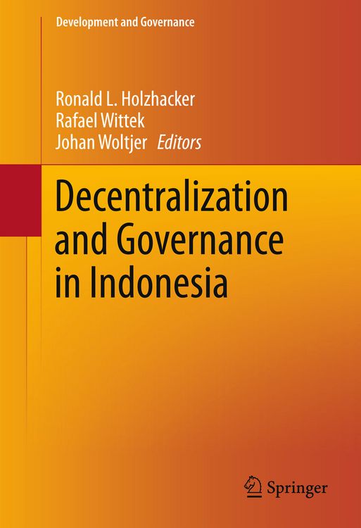 Produktbild: Decentralization and Governance in Indonesia
