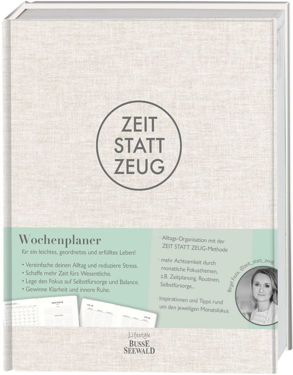 Produktbild: Zeit statt Zeug: Wochenplaner