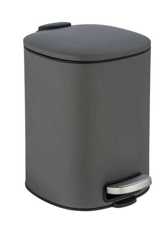 Produktbild: Treteimer Mod. Alassio, Grau 5 L, mit Easy-Close Absenkautomatik