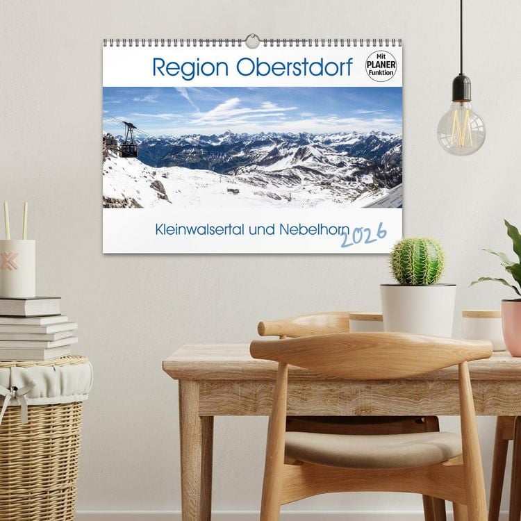 Produktbild: Region Oberstdorf - Kleinwalsertal und Nebelhorn (Wandkalender 2026 DIN A3 quer), CALVENDO Monatskalender