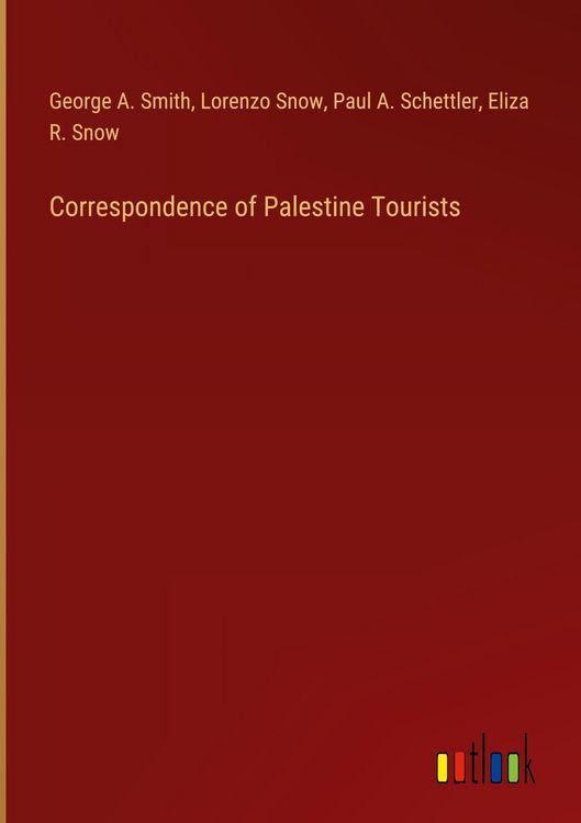 Produktbild: Correspondence of Palestine Tourists