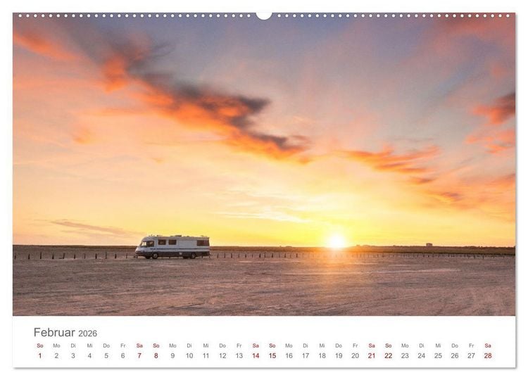 Produktbild: Abenteuer Wohnmobil - Camping, Vanlife, Roadtrips (Wandkalender 2026 DIN A2 quer), CALVENDO Monatskalender