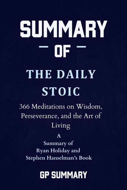 Produktbild: Summary of The Daily Stoic by Ryan Holiday and Stephen Hanselman