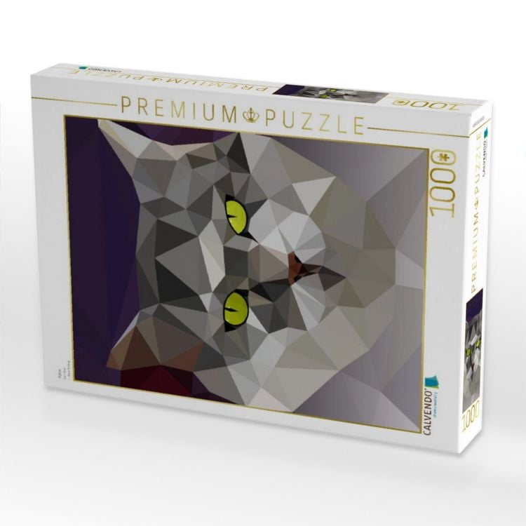 Produktbild: CALVENDO Puzzle Katze | 1000 Teile Lege-Gr&ouml;&szlig;e 64x48cm Foto-Puzzle f&uuml;r gl&uuml;ckliche Stunden
