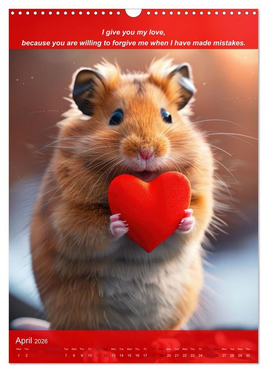 Produktbild: I'll give you my love (Wall Calendar 2026 DIN A3 portrait), CALVENDO 12 Month Wall Calendar