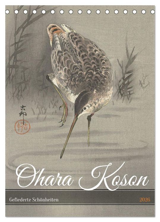 Produktbild: Ohara Koson - Gefiederte Sch&ouml;nheiten (Tischkalender 2026 DIN A5 hoch), CALVENDO Monatskalender