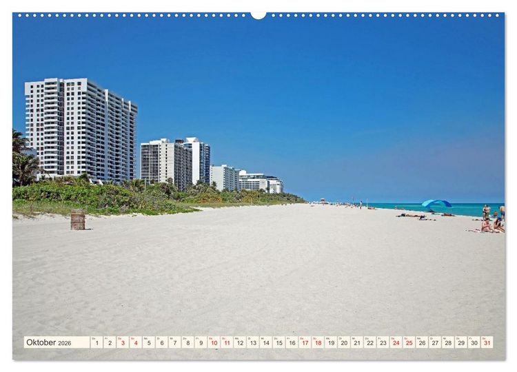 Produktbild: Miami und Miami Beach (Wandkalender 2026 DIN A2 quer), CALVENDO Monatskalender