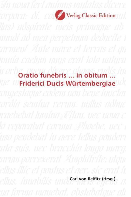 Produktbild: Oratio funebris ... in obitum ... Friderici Ducis W&uuml;rtembergiae