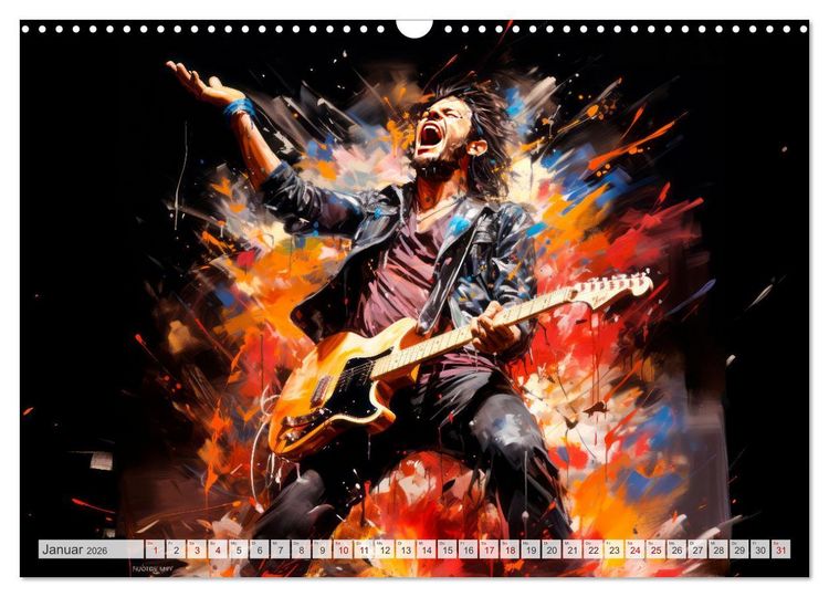 Produktbild: ROCK Sp&uuml;re die grenzenlose Power (Wandkalender 2026 DIN A3 quer), CALVENDO Monatskalender