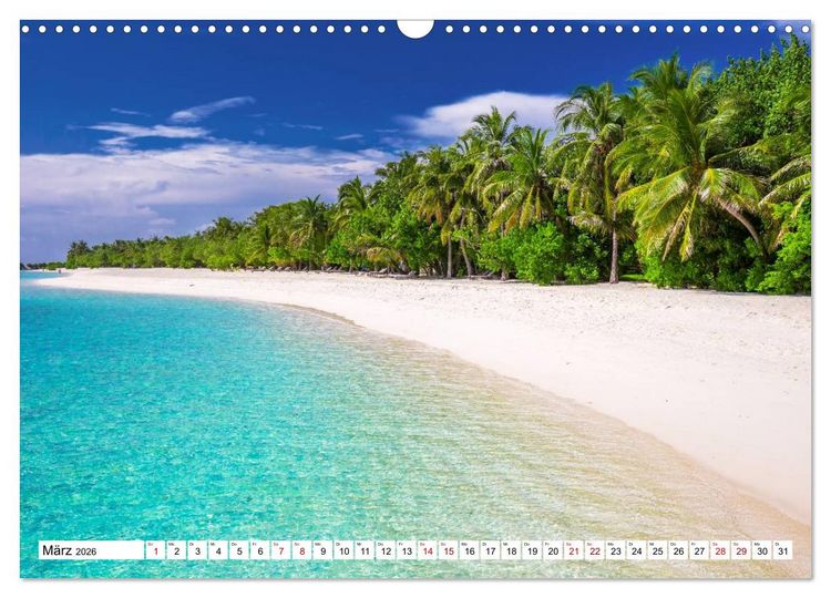 Produktbild: Reif f&uuml;r die S&uuml;dsee. Reise von Fidschi bis Bora Bora (Wandkalender 2026 DIN A3 quer), CALVENDO Monatskalender