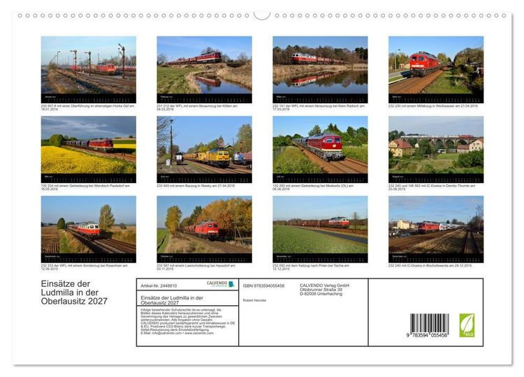 Produktbild: Eins&auml;tze der Ludmilla in der Oberlausitz 2027 (hochwertiger Premium Wandkalender 2027 DIN A2 quer), Kunstdruck in Hochglanz