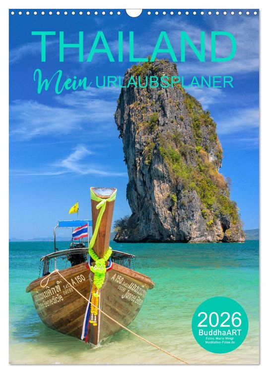 Produktbild: THAILAND - Mein Urlaubsplaner (Wandkalender 2026 DIN A3 hoch), CALVENDO Monatskalender