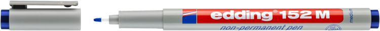 Produktbild: Non-permanent Pen edding 152 M, 1 mm, blau