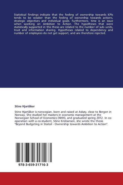 Produktbild: Beyond Budgeting in Statoil - Ownership towards Ambition to Action