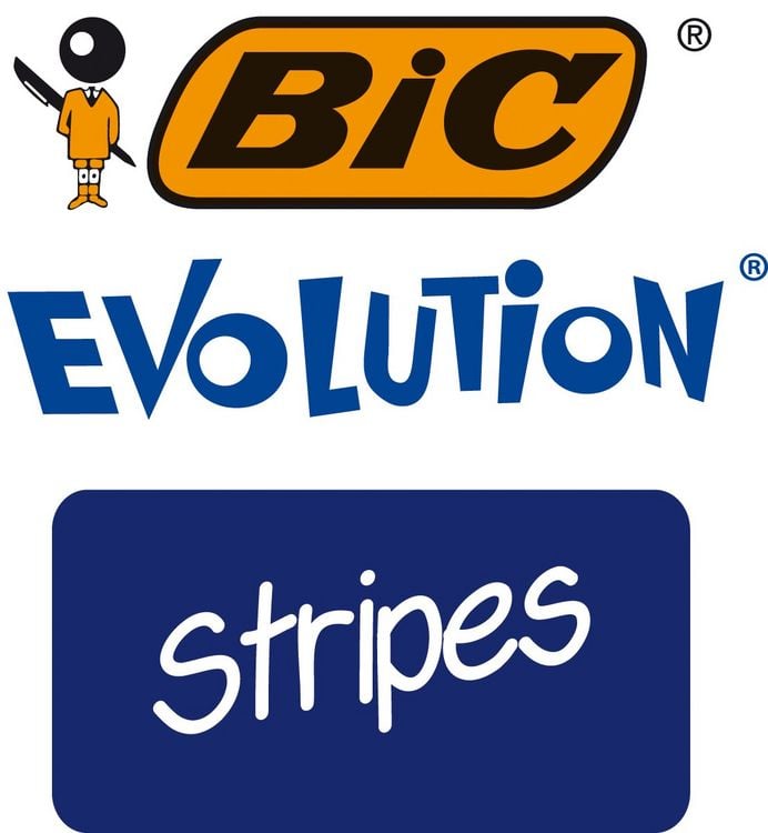 Produktbild: BIC Bleistift Evolution Stripes HB 4er Set
