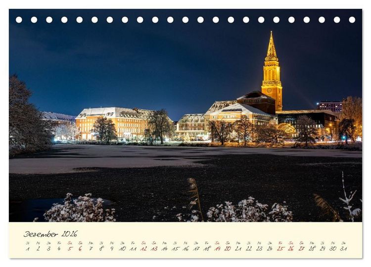 Produktbild: Kiel &ndash; Maritimes Flair im Wandel der Jahreszeiten (Tischkalender 2026 DIN A5 quer), CALVENDO Monatskalender