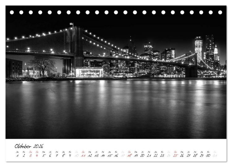Produktbild: New York &ndash; The Big Apple (Tischkalender 2026 DIN A5 quer), CALVENDO Monatskalender