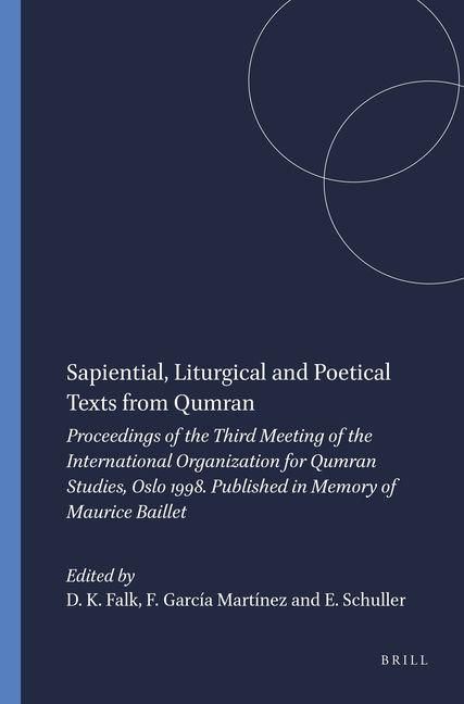 Produktbild: Sapiential, Liturgical and Poetical Texts from Qumran