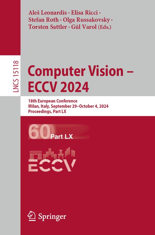 Produktbild: Computer Vision &ndash; ECCV 2024