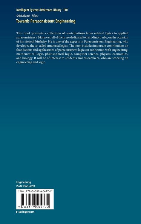 Produktbild: Towards Paraconsistent Engineering