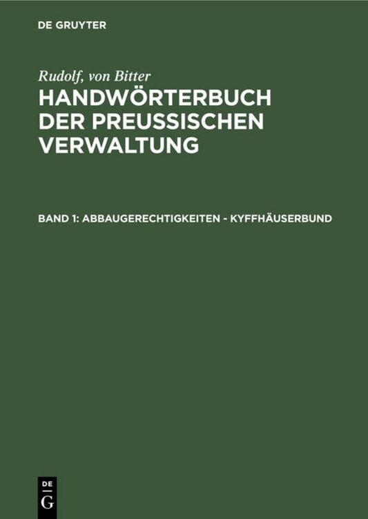 Produktbild: Abbaugerechtigkeiten - Kyffh&auml;userbund
