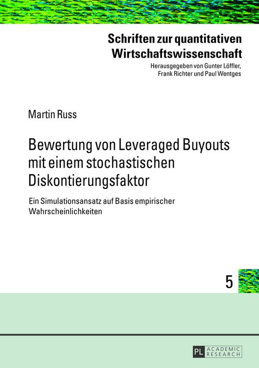 Produktbild: Bewertung von Leveraged Buyouts mit einem stochastischen Diskontierungsfaktor