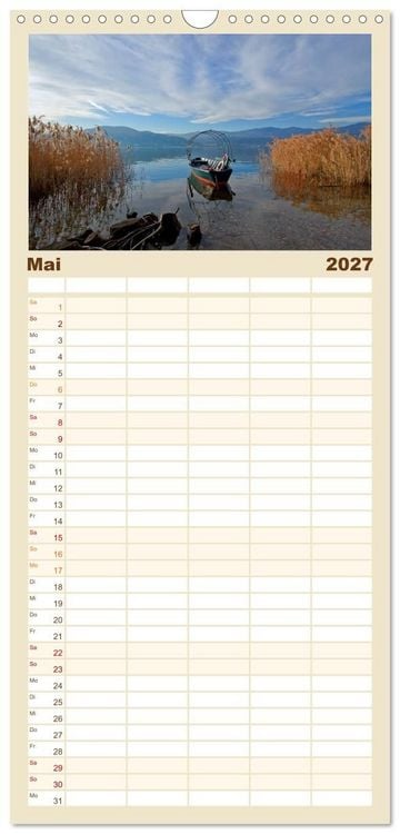 Produktbild: Familienplaner 2027 - Lago Maggiore mit 5 Spalten (Wandkalender, 21 x 45 cm) CALVENDO