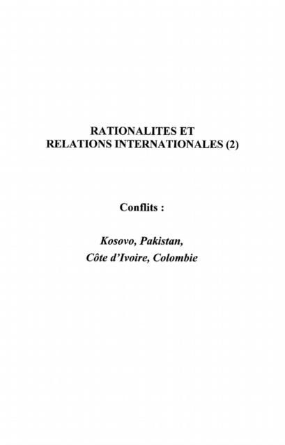Produktbild: Rationalite Et Relations Internationales (2)