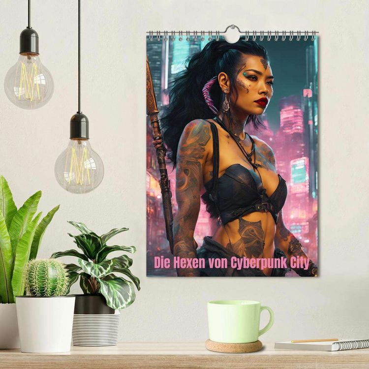 Produktbild: Die Hexen von Cyberpunk City (Wandkalender 2026 DIN A4 hoch), CALVENDO Monatskalender