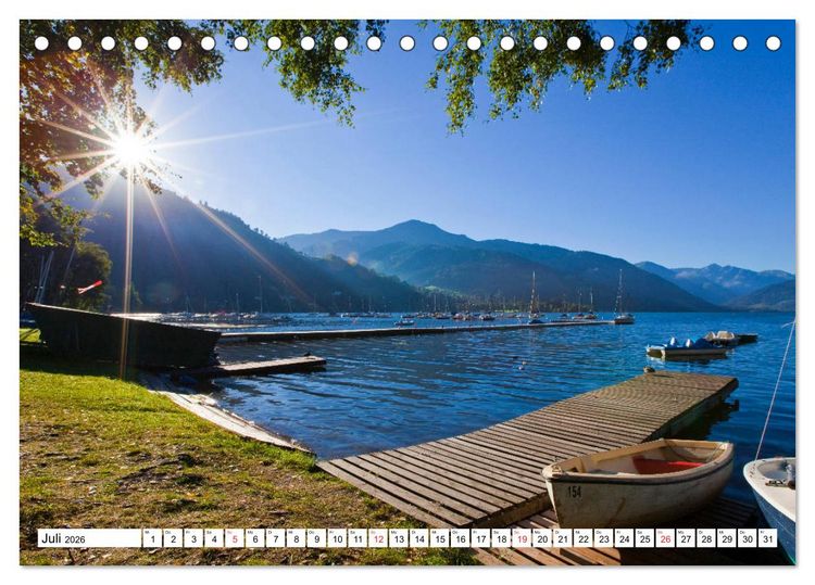 Produktbild: Der Zeller See im sch&ouml;nen Salzburger Land (Tischkalender 2026 DIN A5 quer), CALVENDO Monatskalender