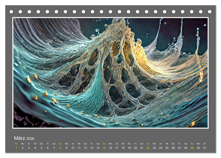 Produktbild: Strukturvisionen (Tischkalender 2026 DIN A5 quer), CALVENDO Monatskalender