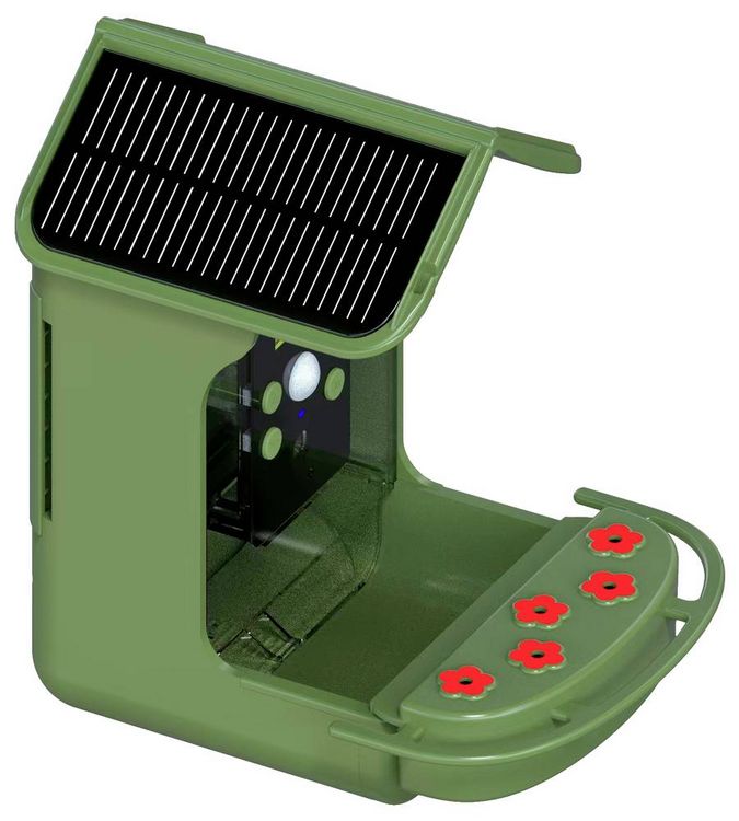 Produktbild: Braun Phototechnik Bird Cam 130 Solar Wildkamera mit Futterspender Gr&uuml;n