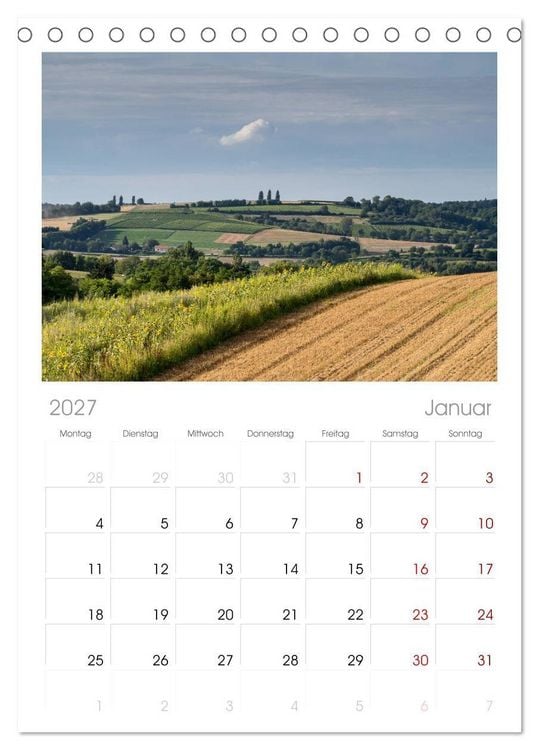 Produktbild: Tischplaner 2027 - Sch&ouml;ner Kraichgau (A5 Tischkalender zum Aufstellen) CALVENDO