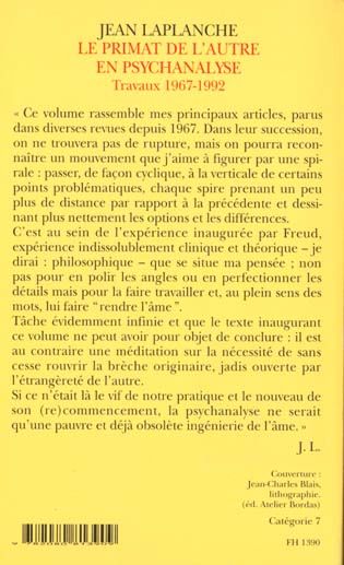 Produktbild: Le primat de l'autre en psychanalyse