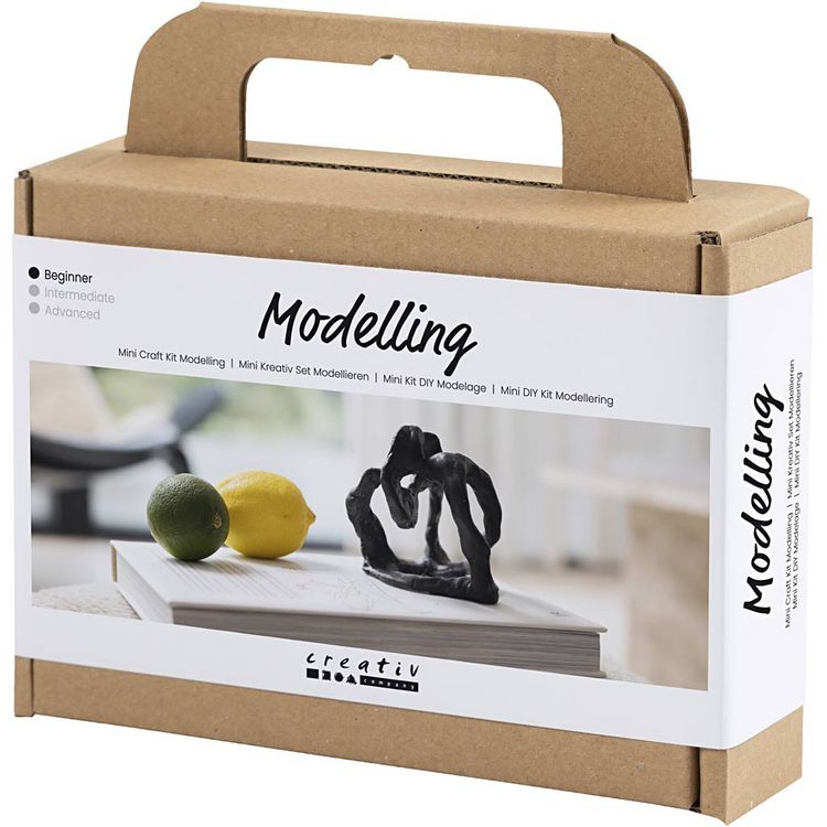 Produktbild: Creativ Company DIY Sets Modellieren Mini Kreativ Set Modellieren, Schwarz, Objekte formen, Kreativ Box