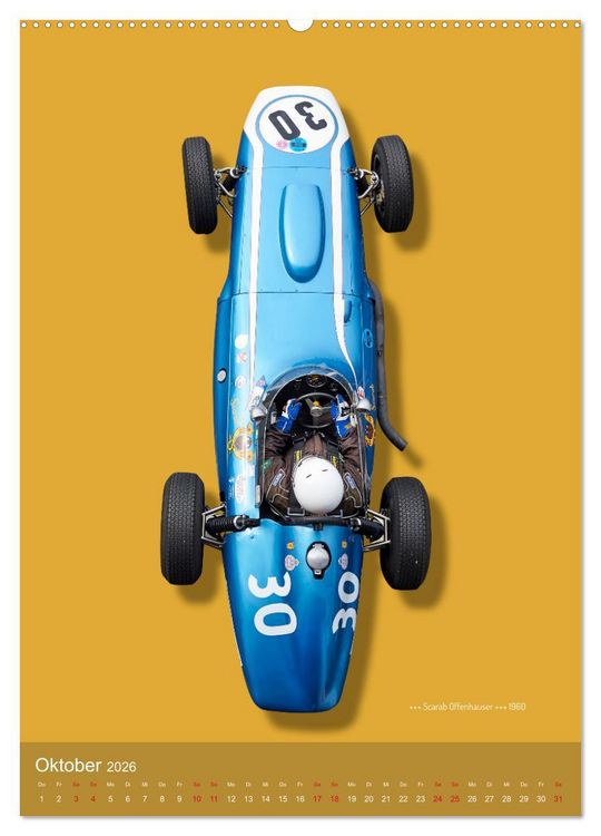 Produktbild: Legenden des Rennsports, Historic Grand Prix Cars 1925-1960 (hochwertiger Premium Wandkalender 2026 DIN A2 hoch), Kunstdruck in Hochglanz
