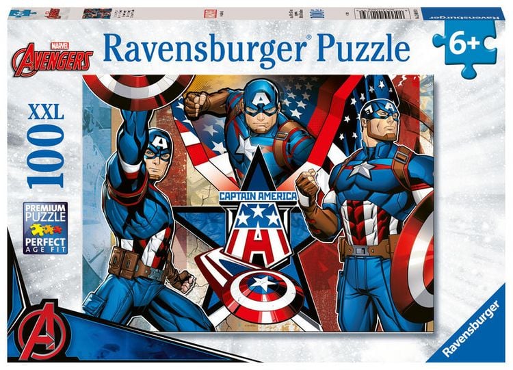 Produktbild: Kinderpuzzle 100 XXL Teile - Marvel Avengers - Der erste Avenger