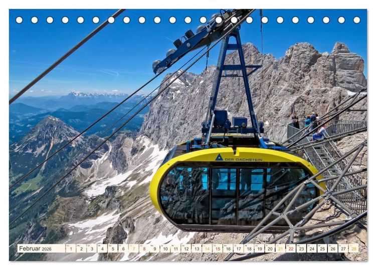 Produktbild: Abenteuer Seilbahn (Tischkalender 2026 DIN A5 quer), CALVENDO Monatskalender