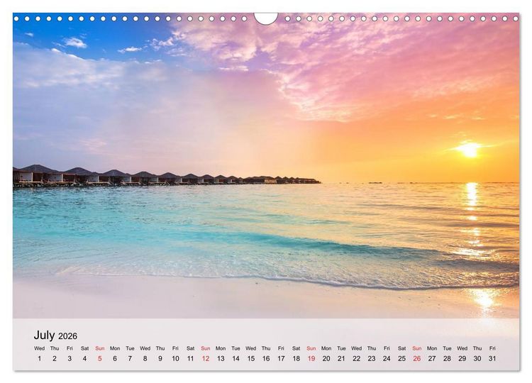 Produktbild: French Polynesia Paradise in the South Pacific (Wall Calendar 2026 DIN A3 landscape), CALVENDO 12 Month Wall Calendar
