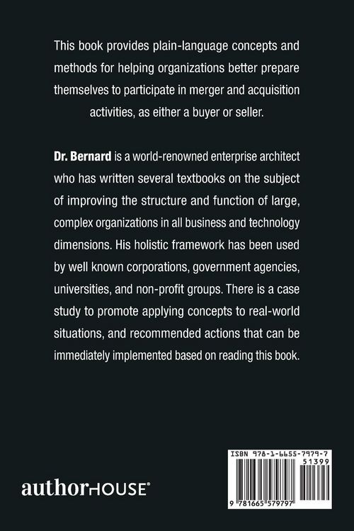 Produktbild: Holistic Enterprise Architecture for Mergers and Acquisitions