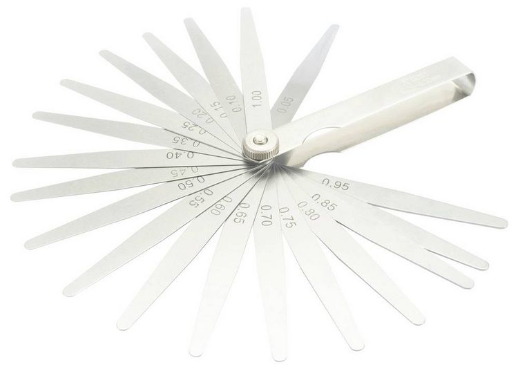 Produktbild: Dasqua 1820-0300 F&uuml;hlerlehre 0.05 - 1.00mm Anzahl Bl&auml;tter: 20 DIN 2275