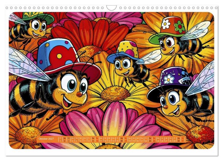 Produktbild: Lustige Bienchen - Comic (Wandkalender 2027 DIN A3 quer), CALVENDO Monatskalender
