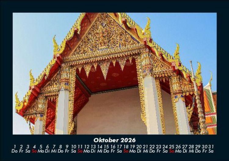 Produktbild: Tempel 2026 Fotokalender DIN A5