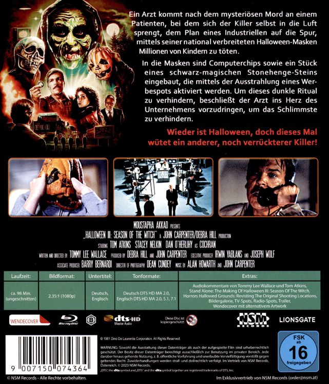 Produktbild: Halloween 3 (uncut) (remastered)