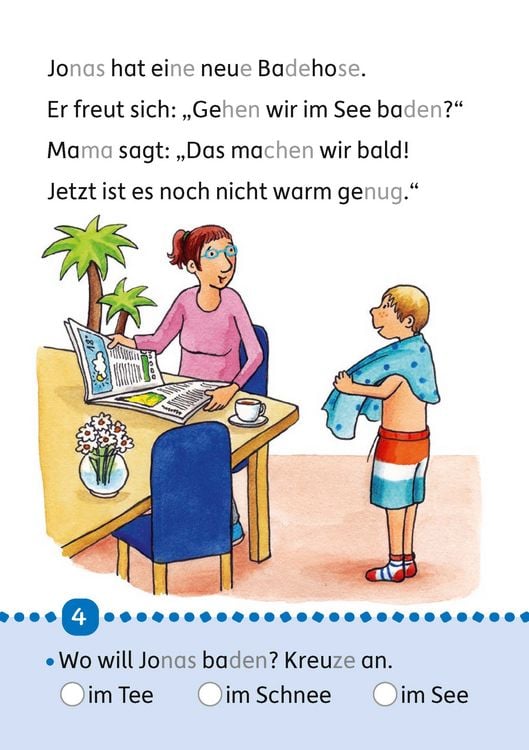 Produktbild: Lesen lernen 1. Klasse f&uuml;r Jungen und M&auml;dchen - Sommer, Ferien, Sonnenschein
