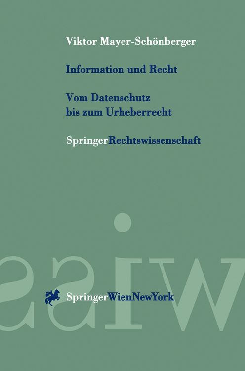 Produktbild: Information und Recht - Vom Datenschutz bis zum Urheberrecht