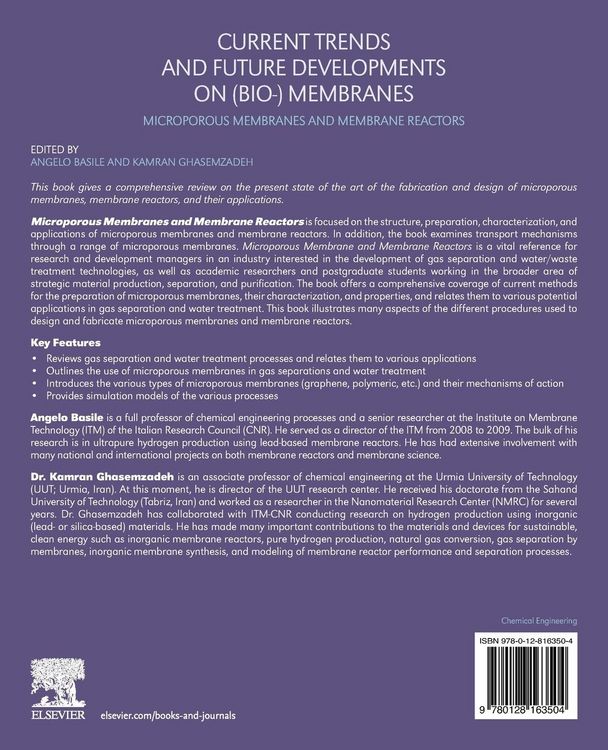 Produktbild: Current Trends and Future Developments on (Bio-) Membranes